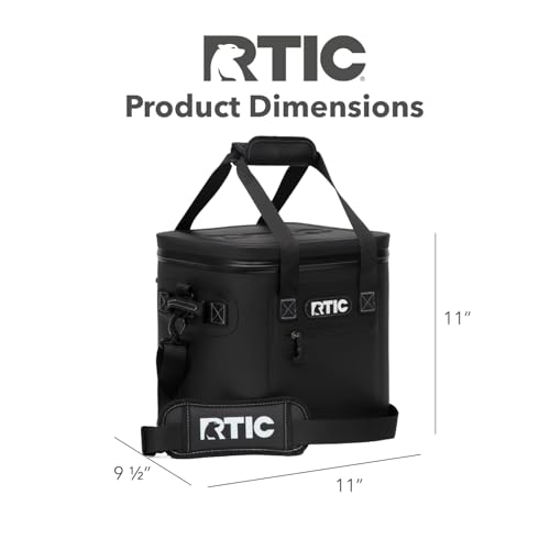 RTIC Ultra-Tough Soft Cooler 12 Can, Insulated Bag Portable Ice Chest for Lunch, Beach, Drink, Beverage, Travel, Camping, ...