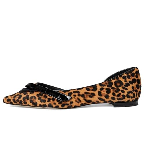 Cole Haan Women's Noella Bow Skimmer, Leopard Print, 8.5-B US