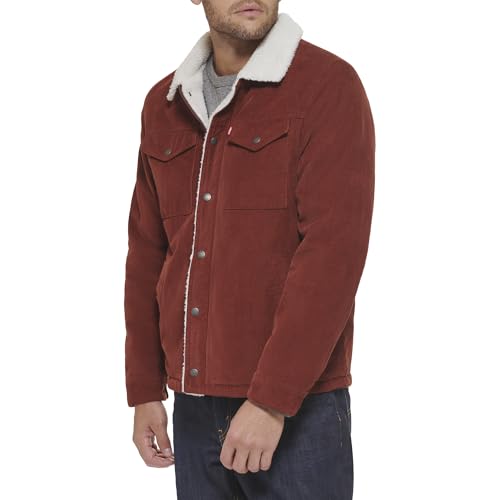 Levi's Men's Corduroy Sherpa Lined Trucker Jacket (Regular & Big & Tall Sizes)