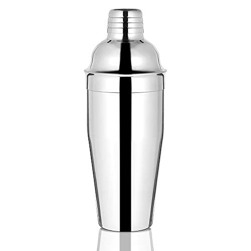 Etens Bar Cocktail Shaker, 24 oz Martini Shaker Drink Mixer with Built-In Strainer for Bartending – Stainless Steel Barten...