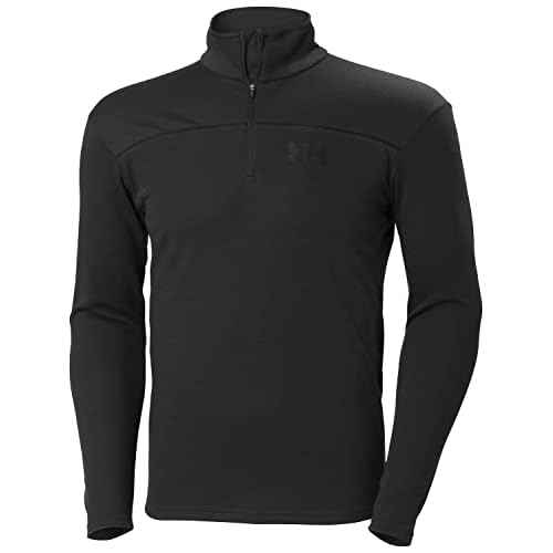 Helly-Hansen Mens HP 1/2 Zip Pullover, 982 Ebony, X-Large