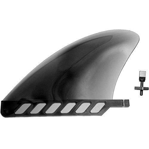 Atoll Isup SUP 4" River Flex Fin | No-Tool Inflatable Paddle Board Safety Fin Screw | Quick Release Slide Center Detachabl...