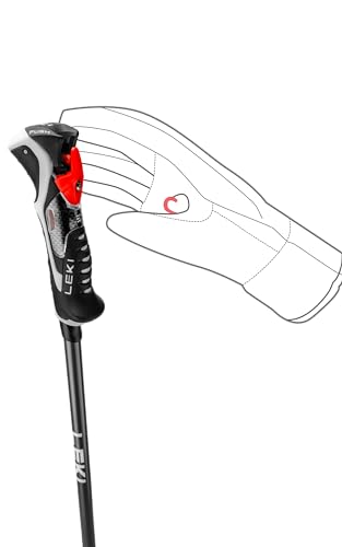 LEKI Carbon 14 3D Lightweight Carbon Ski Poles for Alpine Skiing