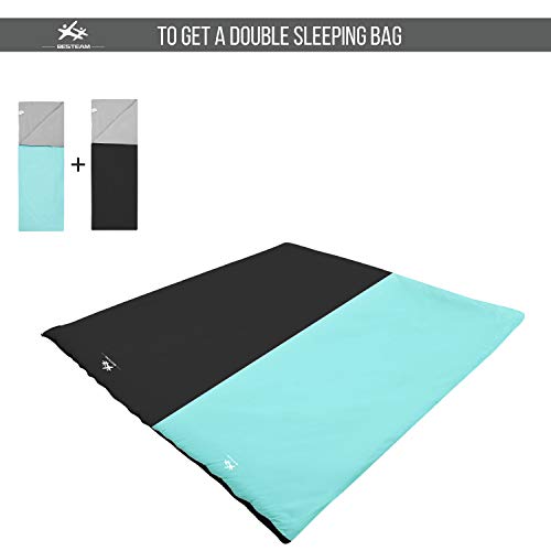 Warm Weather Sleeping Bag - Portable Waterproof Compact Lightweight, Packable for Kids, Teens Adults Camping Backpacking H...