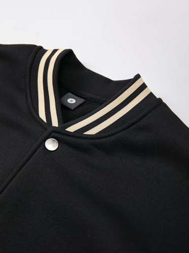 Men's Autumn/Winter Long-Sleeved Pocket Jacket Baseball Jacket Classic Color Block Fashion Casual Outdoor Sports Top