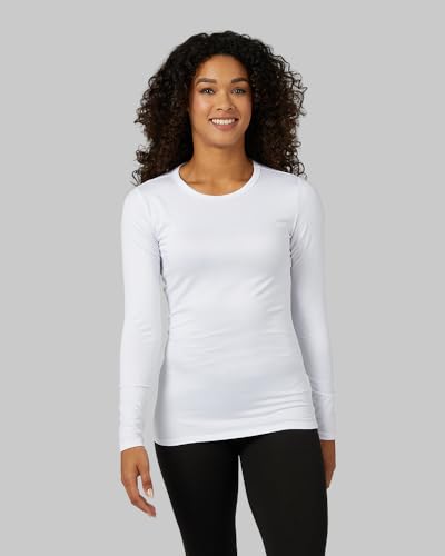 32 Degrees Heat Women’s Lightweight Baselayer Crew Top – Thermal Long Sleeve Shirt for Winter Layering