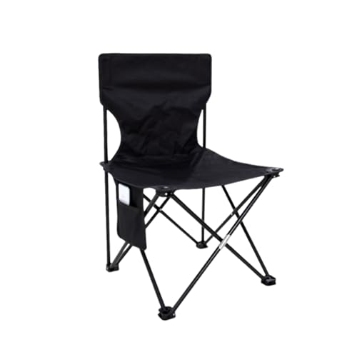 Soulagers Outdoor Camping Chair, Collapsible Chair with Side Pocket and Carry Bag, Folding Chair for Camping, Beach, Picni...