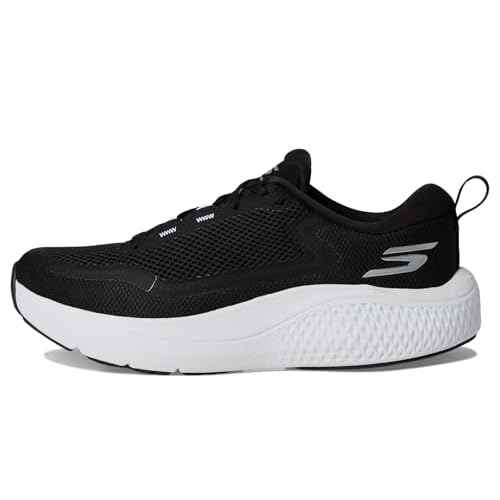 Skechers Women's Go Run Supersonic Max, Black/White, 8.5