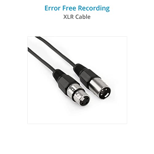 PROAIM 12ft Carbon Fibre Boom Pole with 20ft XLR Cable for Microphones/Audio Recording. Expandable from 3.6 to 12'. Sound-...