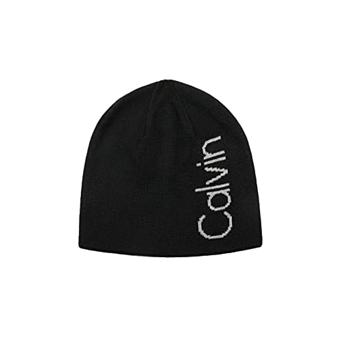 Calvin Klein Men's CK Reversible Knit Beanie Hat