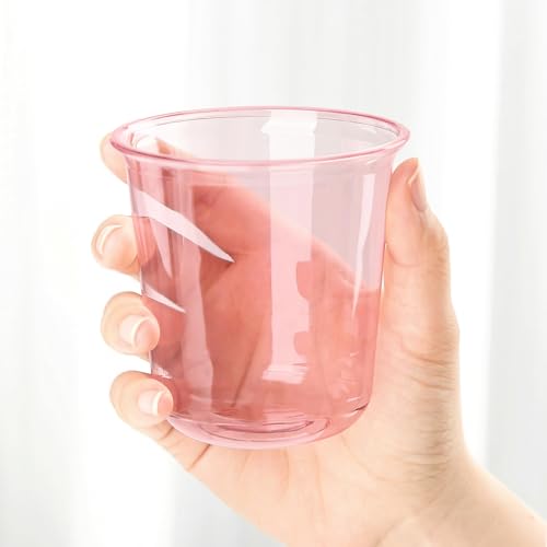 Jycnolm 50 Pcs Pink Plastic Cups, 12 Oz Disposable Stemless Wine Glasses Cocktail Pink Party Cups for Meeting, Wedding, Bi...