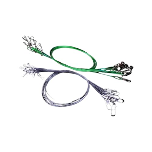 Anti-Bite Steel Fishing Leaders with Swivel and Lead Core Wire for Fishing Accessories