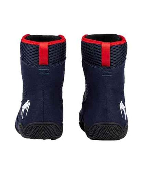 Venum Contender Boxing Shoes - Navy Blue/Red