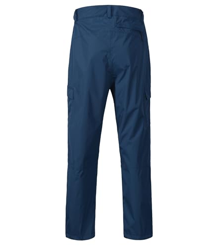 Men's Breathable Rain Pants Lightweight Waterproof Windproof Pants for Hiking Fishing Outdoor