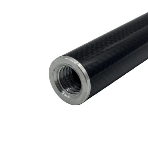 Carbon Fiber Extension Pole Rod 25mm Diameter 5/8-11 Threads Screw Mount Telescopic Pole Extender for Level RTK GPS Survey...
