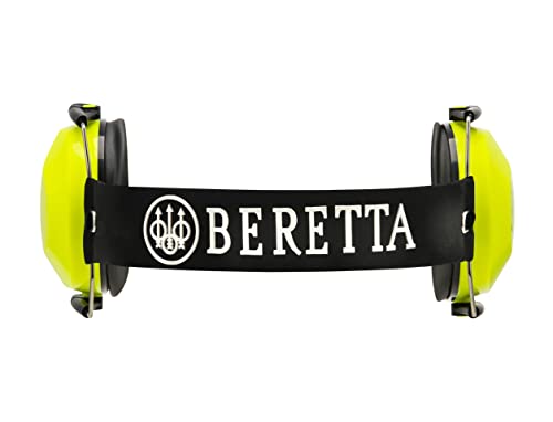 BERETTA Unisex Hearing Protection Competition Compact One Size Safety Pro Earmuff w/ Ergonomic Design & Durable Carrier Strap