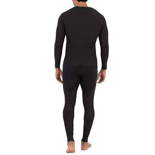 Fruit of the Loom mens Recycled Waffle Thermal Underwear Set (Top and Bottom)