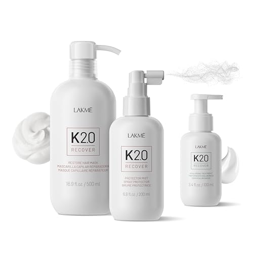Lakm? K2.0 Hyaluronic Hair Treatment, Deep Hydration Treatment for Hair, Strengthens & Repairs, 3.5 Fl Oz
