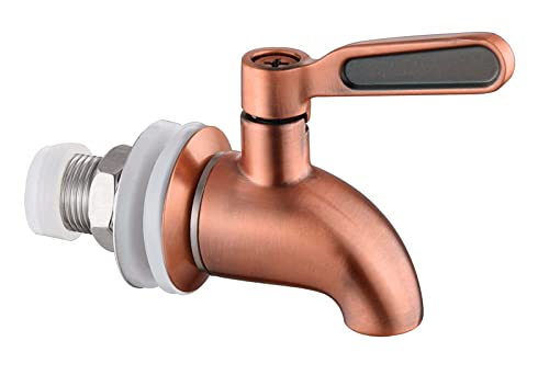 Hgzaccompany Stainless Steel Replacement Spigot for Beverage Dispenser,Metal spout for Beverage Dispenser Carafe,Water Dis...
