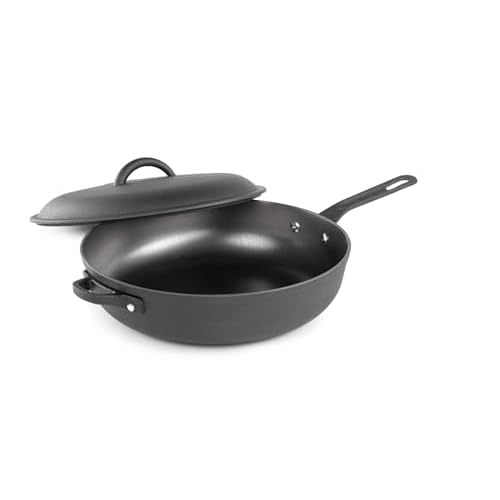 GSI Outdoors Guidecast 12¡± Cast Iron Frypan I Dual Handle & Self-Basting Dome Lid