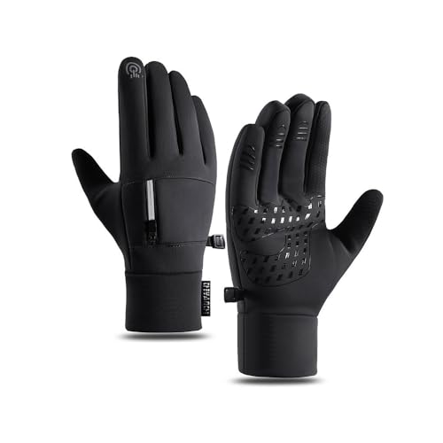 Touchscreen Gloves for Men and Women, Waterproof Winter Gloves, Thermal Insulated with Grip Palm