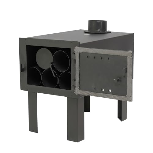 Red Mountain Valley Outdoor Camping Wood Stove, Portable Hot Wood Burning Tent stove with 5-Section Chimney and 2 Dual Rak...