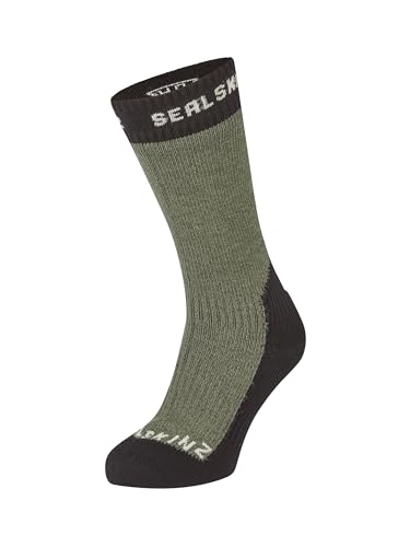 SEALSKINZ | Stanfield | Unisex Waterproof Extreme Cold Weather Mid Length Merino Wool Lined Socks