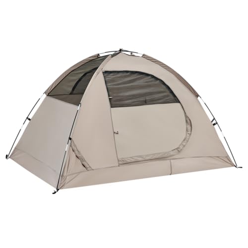 Spacious Waterproof 2/4 Person 4-Season Tent with Big Rain Fly – Versatile Outdoor Camping Tent for Hiking, Backpacking, a...
