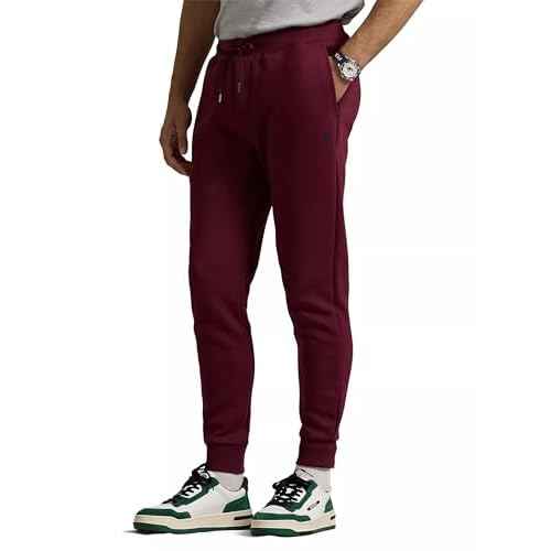 Polo Ralph Lauren Men's Double Kint Jogger Pants (XXL, WineRed)