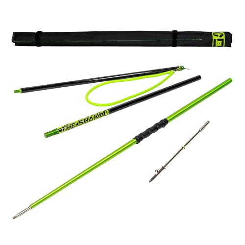 JBL Spearguns Shaka Hybrid Carbon Fiber Pole Spear for Spearfishing, Free Diving, Scuba Diving, 3pc Travel Pole Spear, Han...