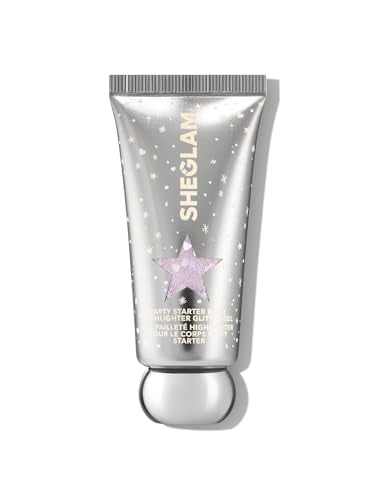 SHEGLAM Party Starter Body Highlighter Glitter Gel Quick-Drying and Non-Sticky Glitter Spray Liquid Highlighter for Face, ...