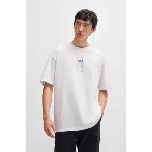 HUGO Men's F1 2024 Racing Bull Team Big Back Logo Tshirt