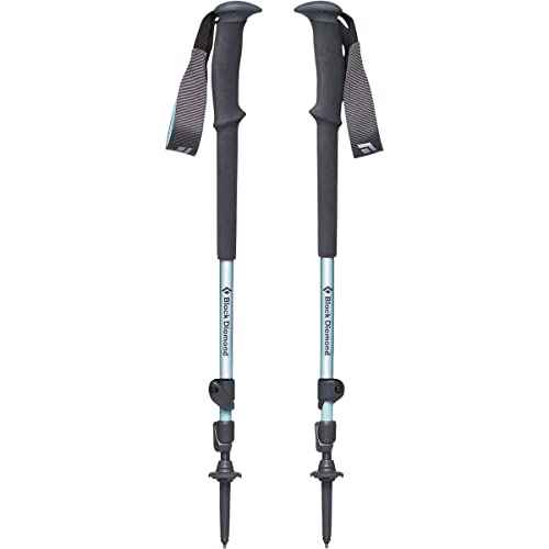 Black Diamond Women's Trail Trekking Poles, Two Lightweight Collapsible Aluminum Hiking Sticks with FlickLock Adjustability for Hiking, Trekking, Backpacking, Walking, Camping, and Travel