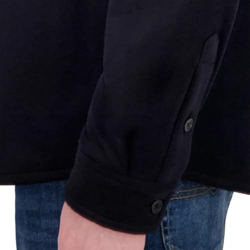 Kirkland Signature Men's Shirt Jacket – Heavyweight 2-Way Stretch Workwear, Button Closure, Long Sleeve, Casual Outerwear