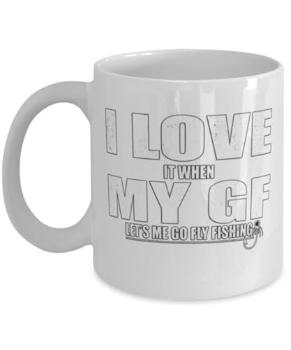 Fly Fishing Adventures - Fishing Enthusiasts - 11 oz White Ceramic Coffee Mug - Outdoor Vibes
