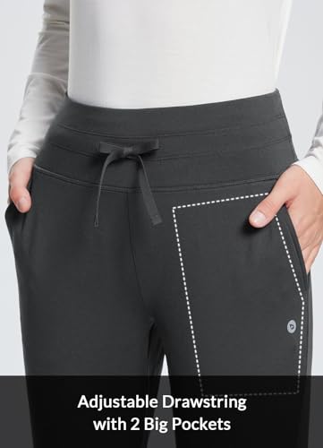 baleaf Women's Fleece Lined Pants Water-Resistant Sweatpants Winter Thermal Ski Hiking Running Joggers