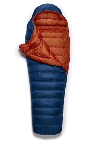 Rab Men's Ascent Down Sleeping Bag - Lightweight Warm Mummy Sleep Sack for Camping & Backpacking
