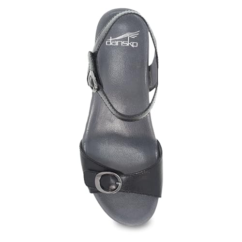 Dansko Arielle Wedge Sandal for Women – Cushioned, Contoured Footbed for All-Day Comfort and Support – Adjustable Hook & L...