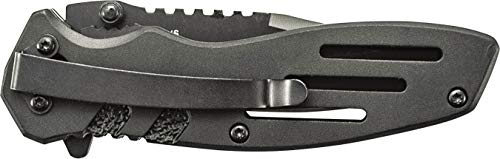 Smith & Wesson Accessories Extreme Ops SWA24S 7.1in S.S. Folding Knife with 3.1in Serrated Clip Point Blade and Aluminum H...