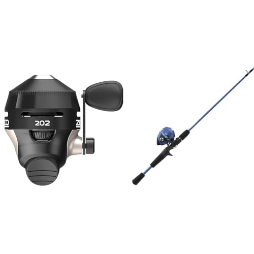 Zebco 202 Spincast Fishing Reel, Size 30 Reel, Right-Hand Retrieve, Durable All-Metal Gears, Stainless Steel Pick-up Pin, ...