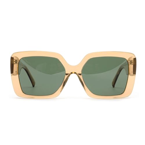Aydicon Trendy Square Polarized Women's Sunglasses UV 400 Protection MB1422