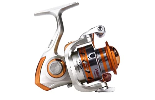 Yumoshi EF Series Fishing Spinning Reel 12 BB Whole Metal Line Cup, Smooth Reel with Graphite Body (EF6000)