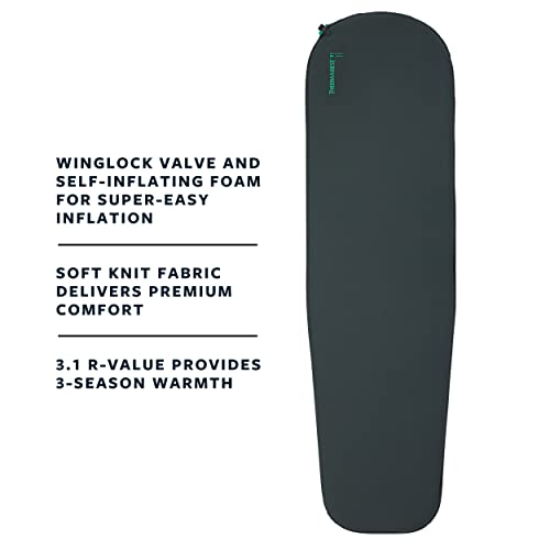 Therm-a-Rest Trail Scout Self-Inflating Camping and Backpacking Sleeping Pad, Regular - 72 x 20 Inches