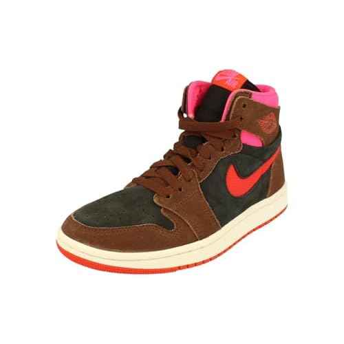 Air Jordan 1 Zoom CMFT 2 Women's Shoes (DV1305-206, Cacao Wow/Black/Hyper Pink/Picante Red) Size 10