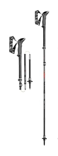 LEKI Makalu FX Carbon AS Trekking Poles - Foldable Collapsible Lightweight Walking Poles for Hiking