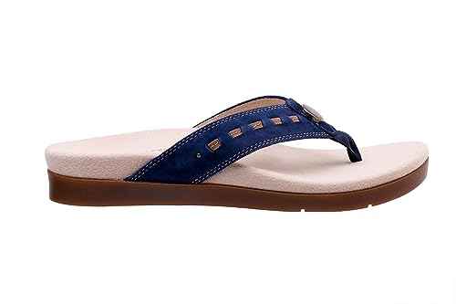 REVITALIGN Women's Laguna Slide Sandal, Navy, 12