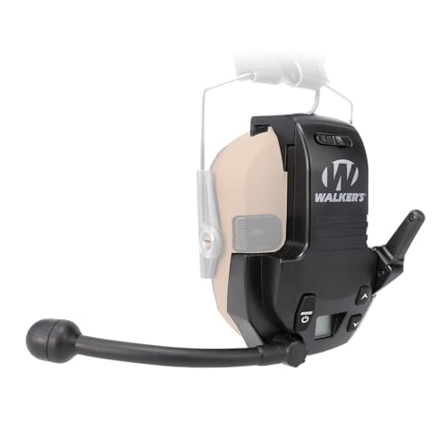 WALKER'S Razor Walkie Talkie Attachment - 22 Channels 3 Miles Range Distance Voice-Activated Handsfree Communication Devic...