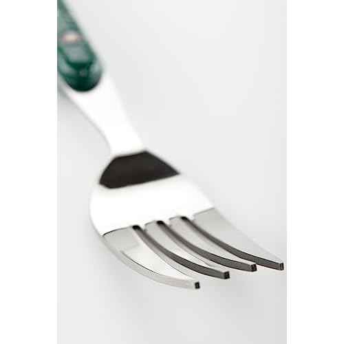 GSI Outdoors Pioneer 12 Piece Cutlery Set, Camping Flatware - Green