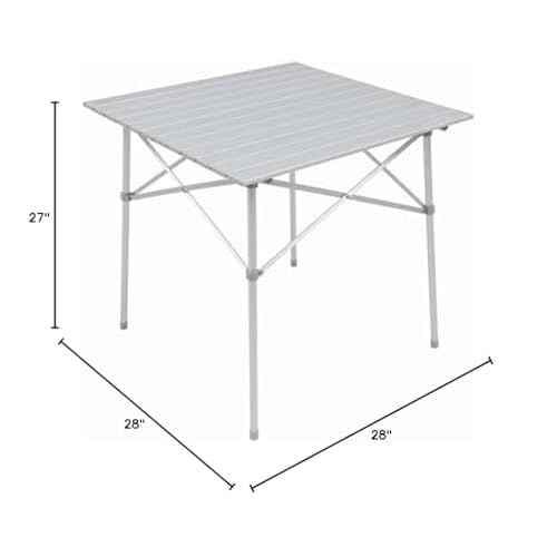 ALPS Mountaineering Aluminum Roll-Top Camp Table with Fast Setup and Compact Storage