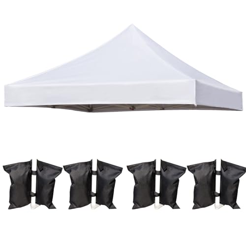 10x10 Canopy Replacement Top Cover for Pop Up Canopy Tent, Industry-Leading 3000mm Water Resistance, 500D Heavy Duty Water...
